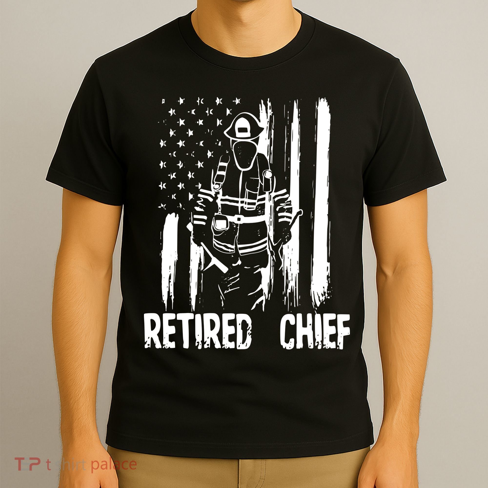 Retired Fire Chief Firefighter Shirts Fireman Gift T-Shirt
