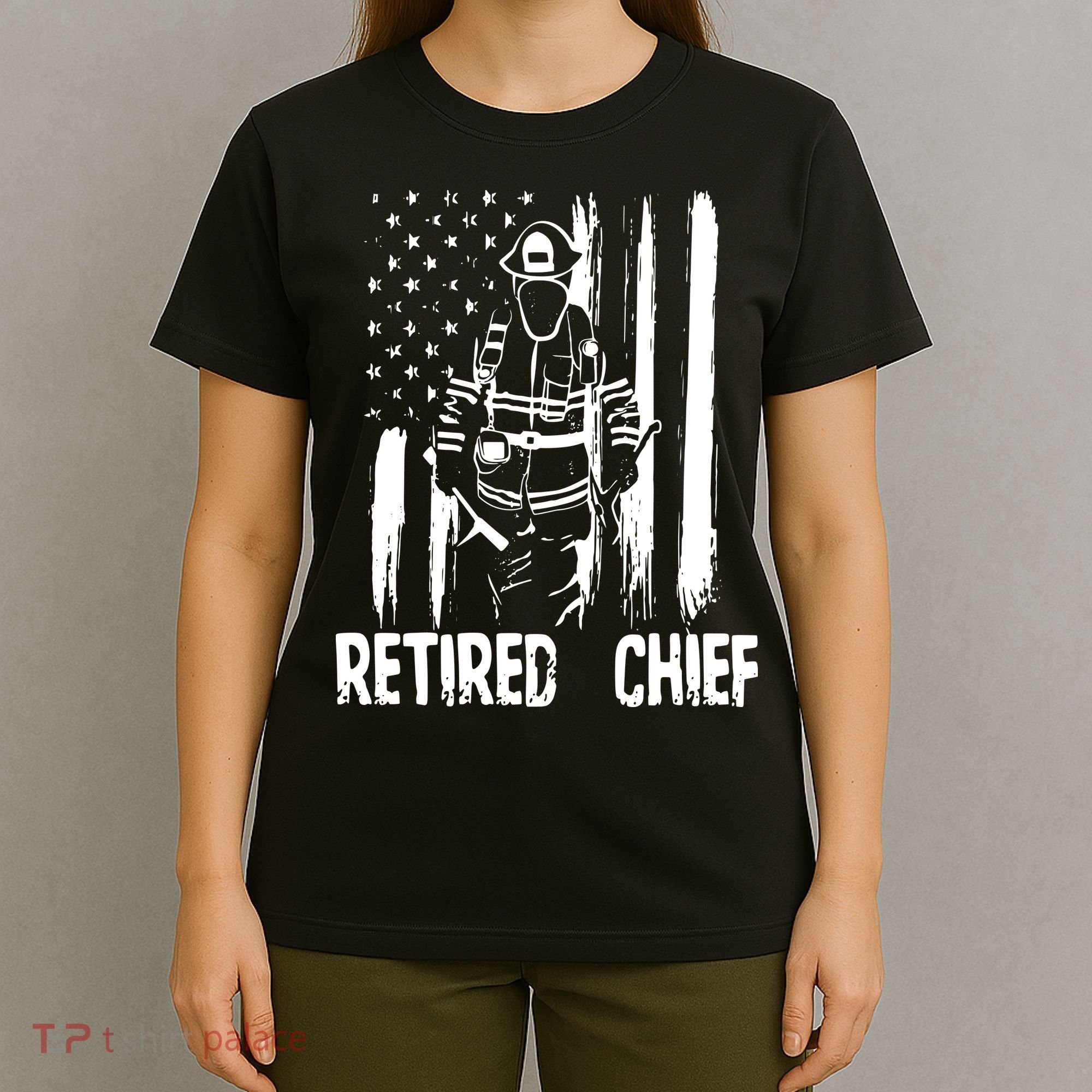 Retired Fire Chief Firefighter Shirts Fireman Gift T-Shirt