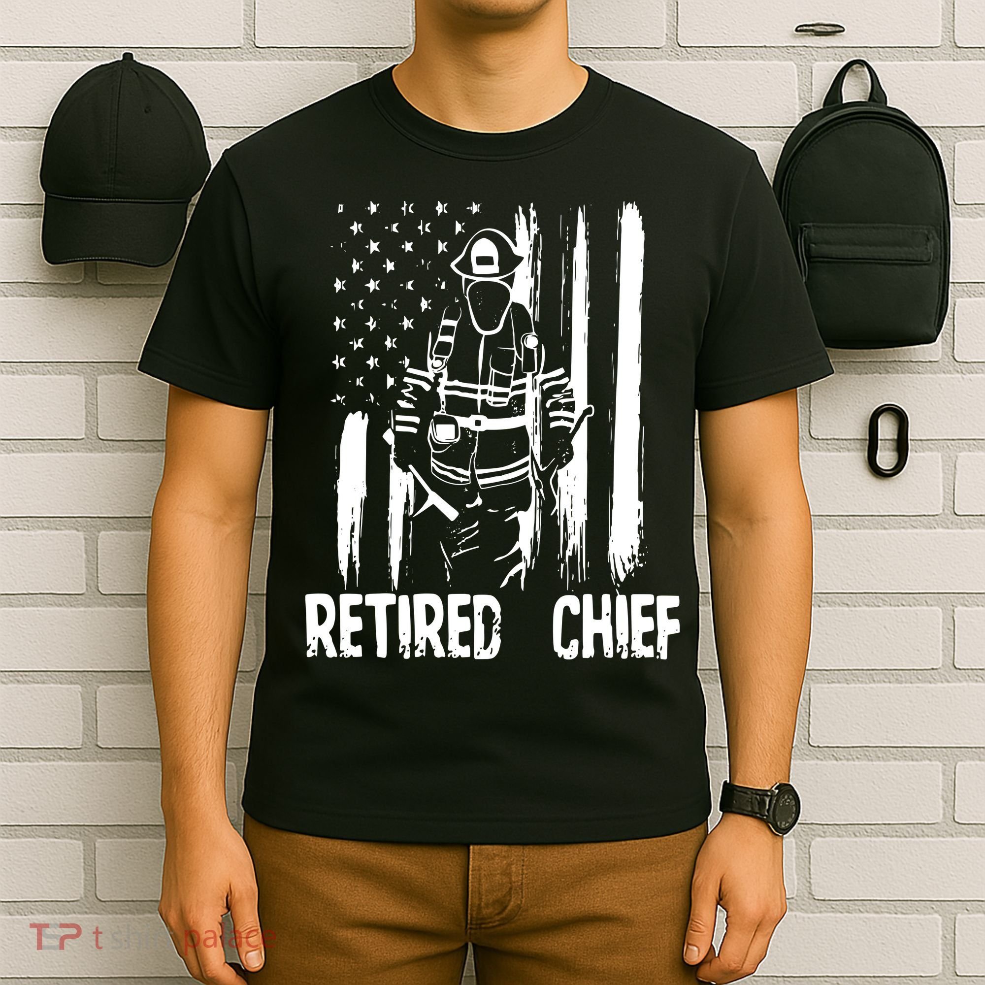 Retired Fire Chief Firefighter Shirts Fireman Gift T-Shirt