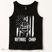 Retired Fire Chief Firefighter Shirts Fireman Gift Tank Top thumb 2