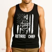 Retired Fire Chief Firefighter Shirts Fireman Gift Tank Top thumb 3