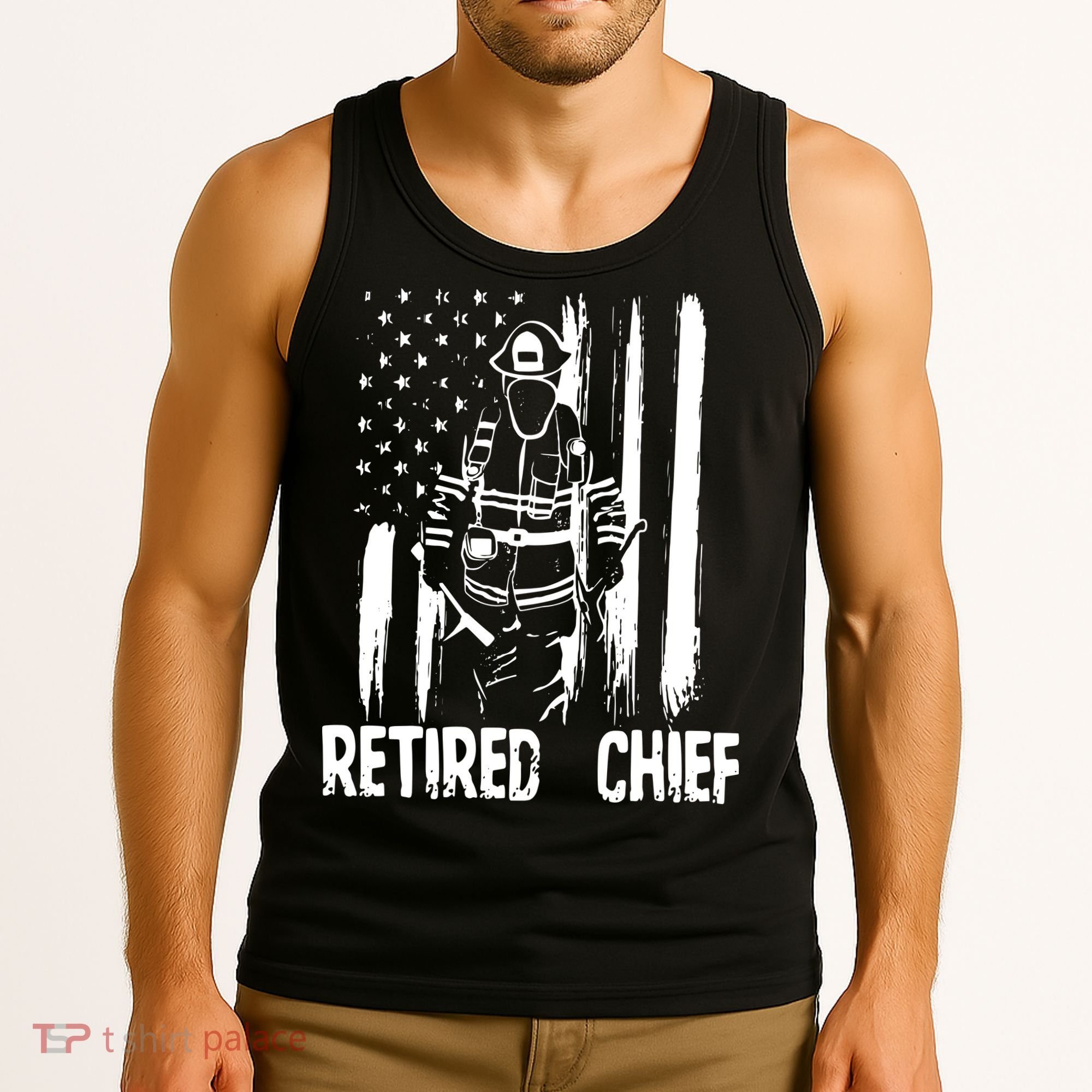 Retired Fire Chief Firefighter Shirts Fireman Gift Tank Top