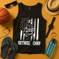 Retired Fire Chief Firefighter Shirts Fireman Gift Tank Top thumb 4