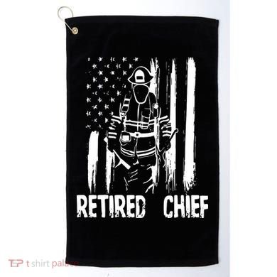 Retired Fire Chief Firefighter Shirts Fireman Gift Golf Towel