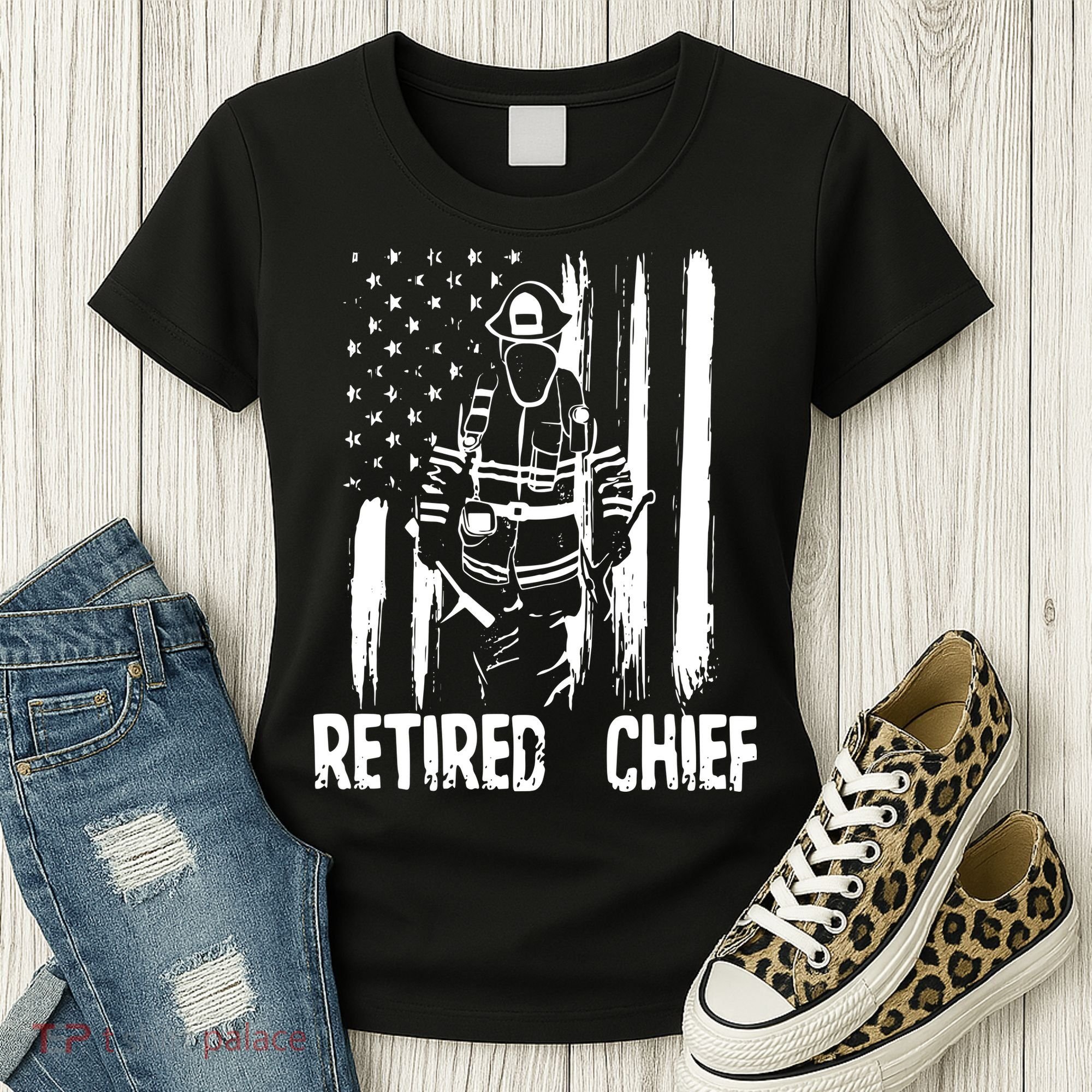 Retired Fire Chief Firefighter Shirts Fireman Gift Women's T-Shirt