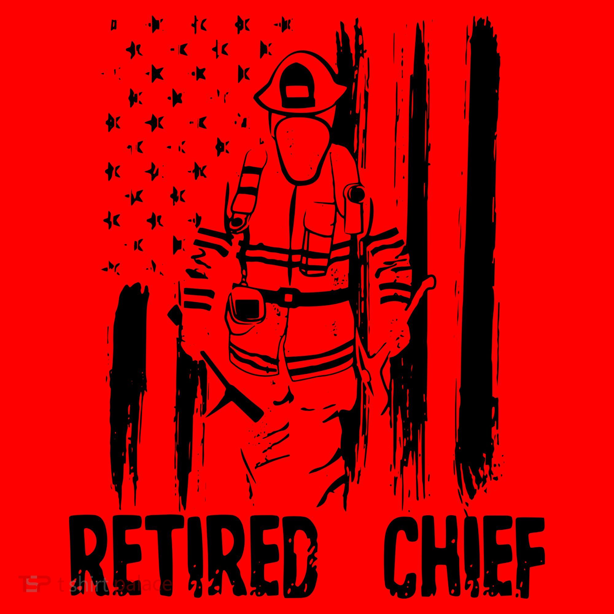 Retired Fire Chief Firefighter Shirts Fireman Gift Santa Hat
