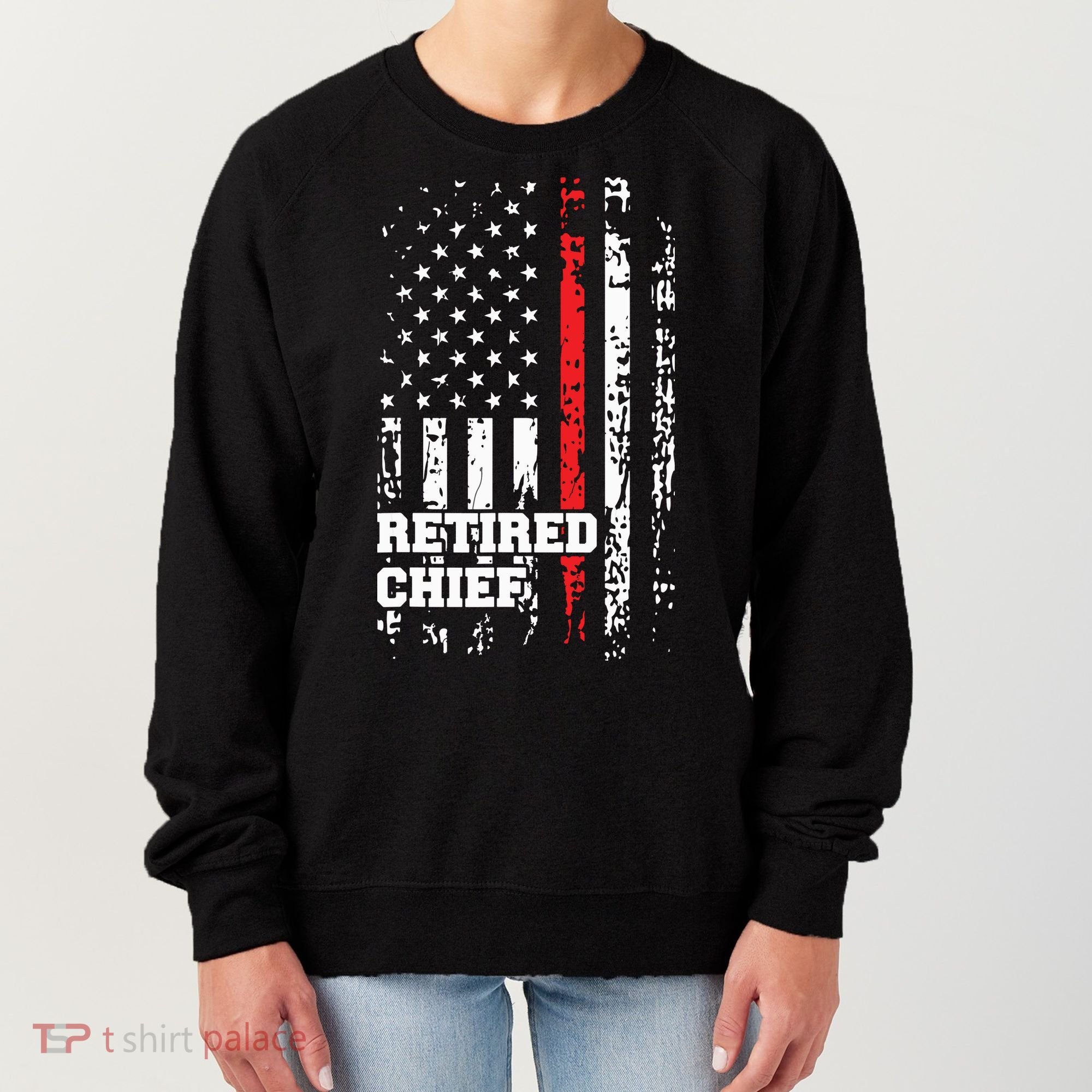 Retired Fire Chief Shirts Firefighter Rank Retirement Gift Women's Sweatshirt