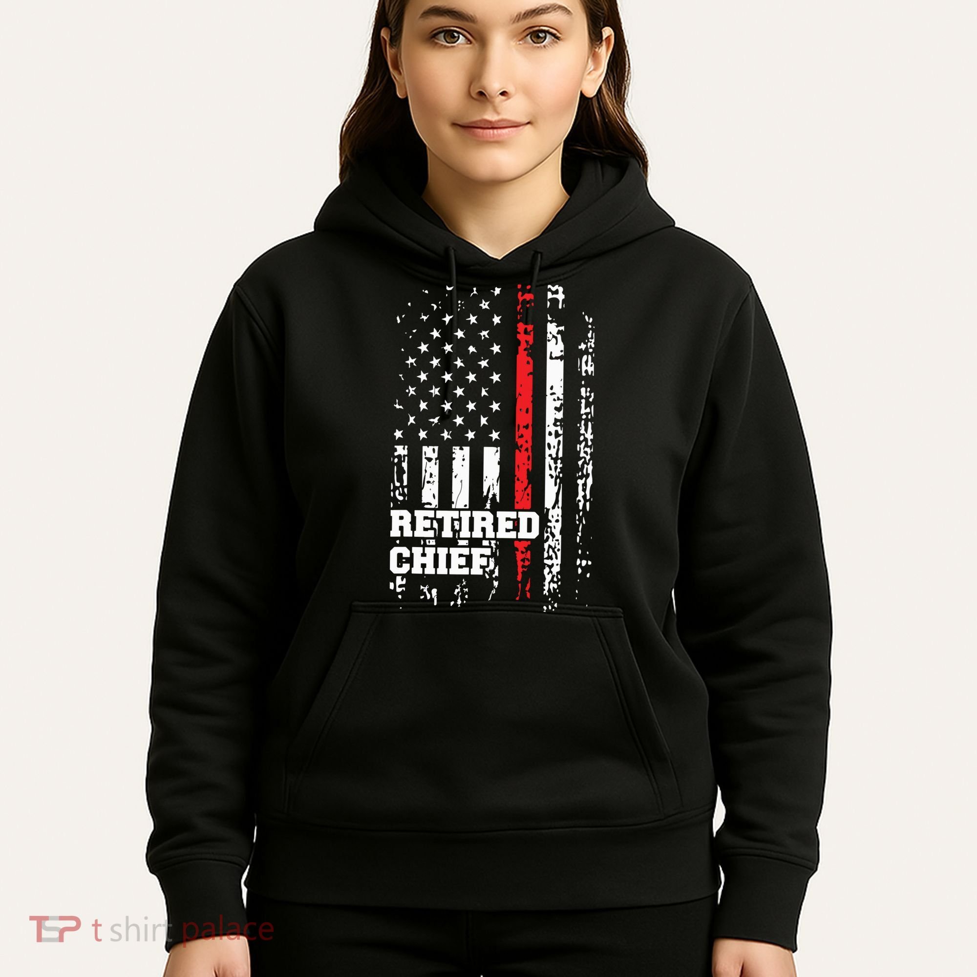 Retired Fire Chief Shirts Firefighter Rank Retirement Gift Hoodie