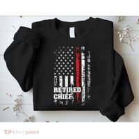 Retired Fire Chief Shirts Firefighter Rank Retirement Gift Sweatshirt thumb 2