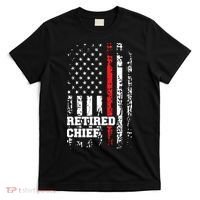 Retired Fire Chief Shirts Firefighter Rank Retirement Gift T-Shirt thumb 0