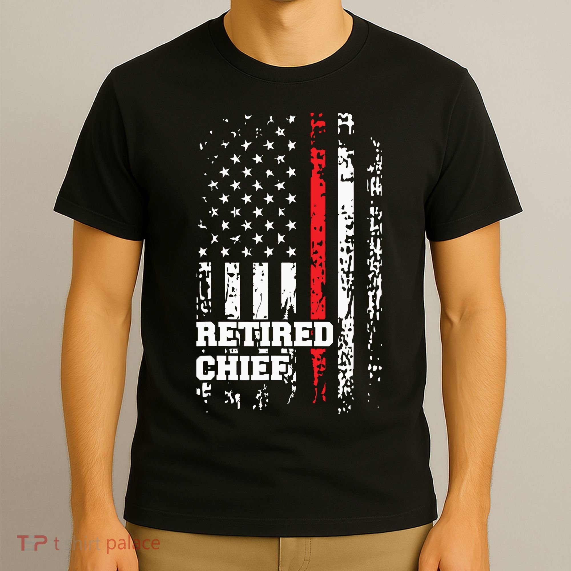 Retired Fire Chief Shirts Firefighter Rank Retirement Gift T-Shirt