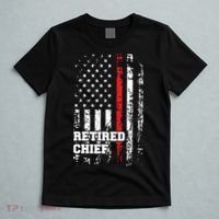 Retired Fire Chief Shirts Firefighter Rank Retirement Gift T-Shirt thumb 5