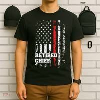 Retired Fire Chief Shirts Firefighter Rank Retirement Gift T-Shirt thumb 6