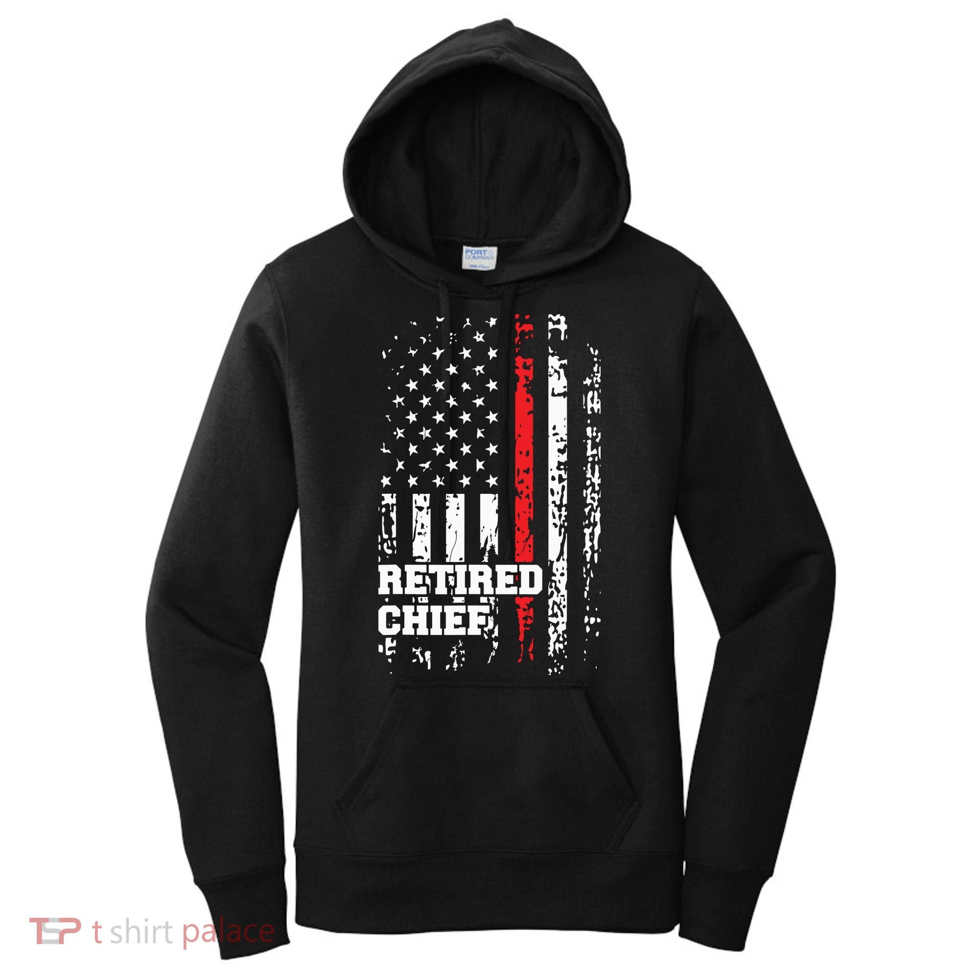 Retired Fire Chief Shirts Firefighter Rank Retirement Gift Women's Hoodie