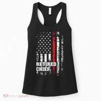 Retired Fire Chief Shirts Firefighter Rank Retirement Gift Women's Tank Top thumb 0