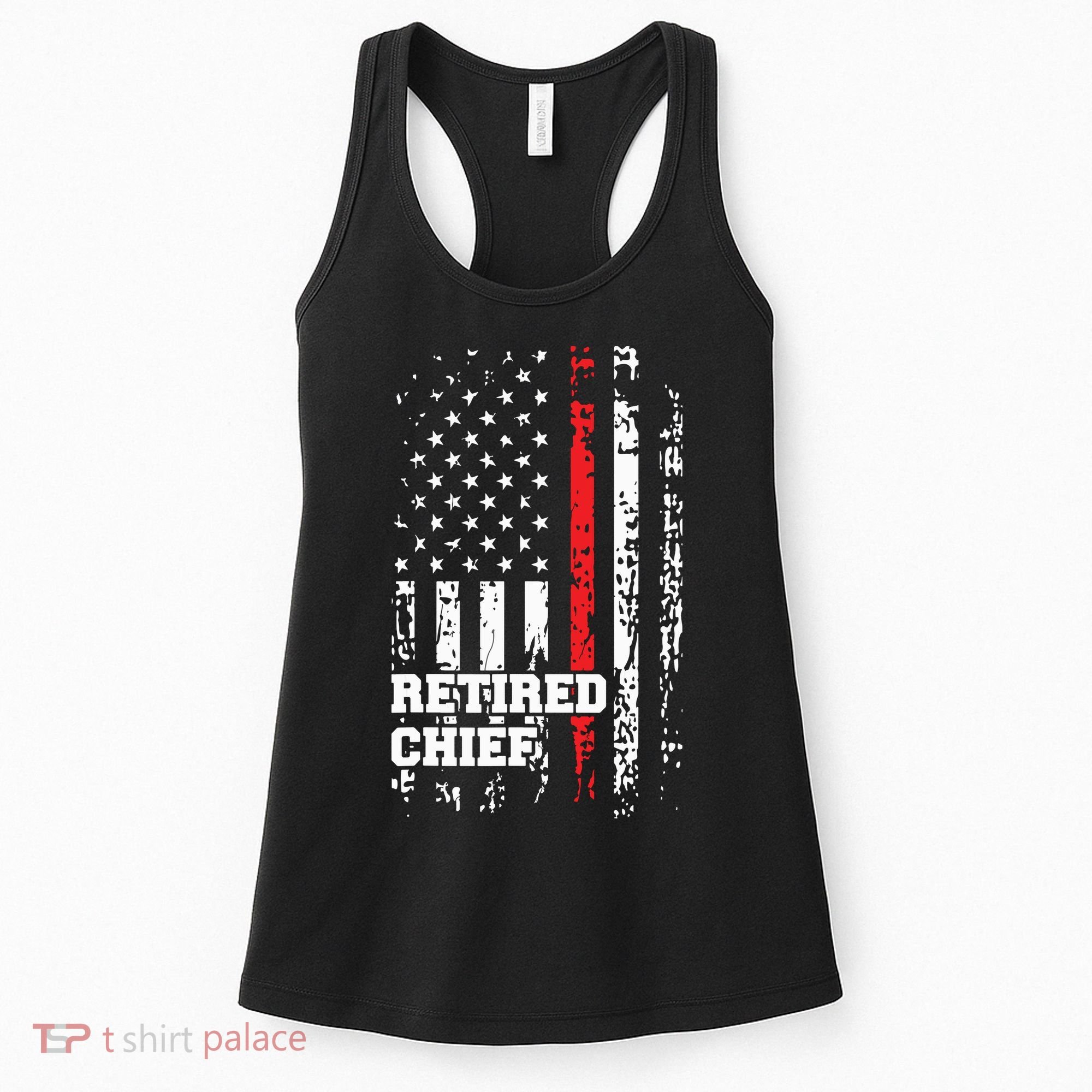 Retired Fire Chief Shirts Firefighter Rank Retirement Gift Women's Tank Top