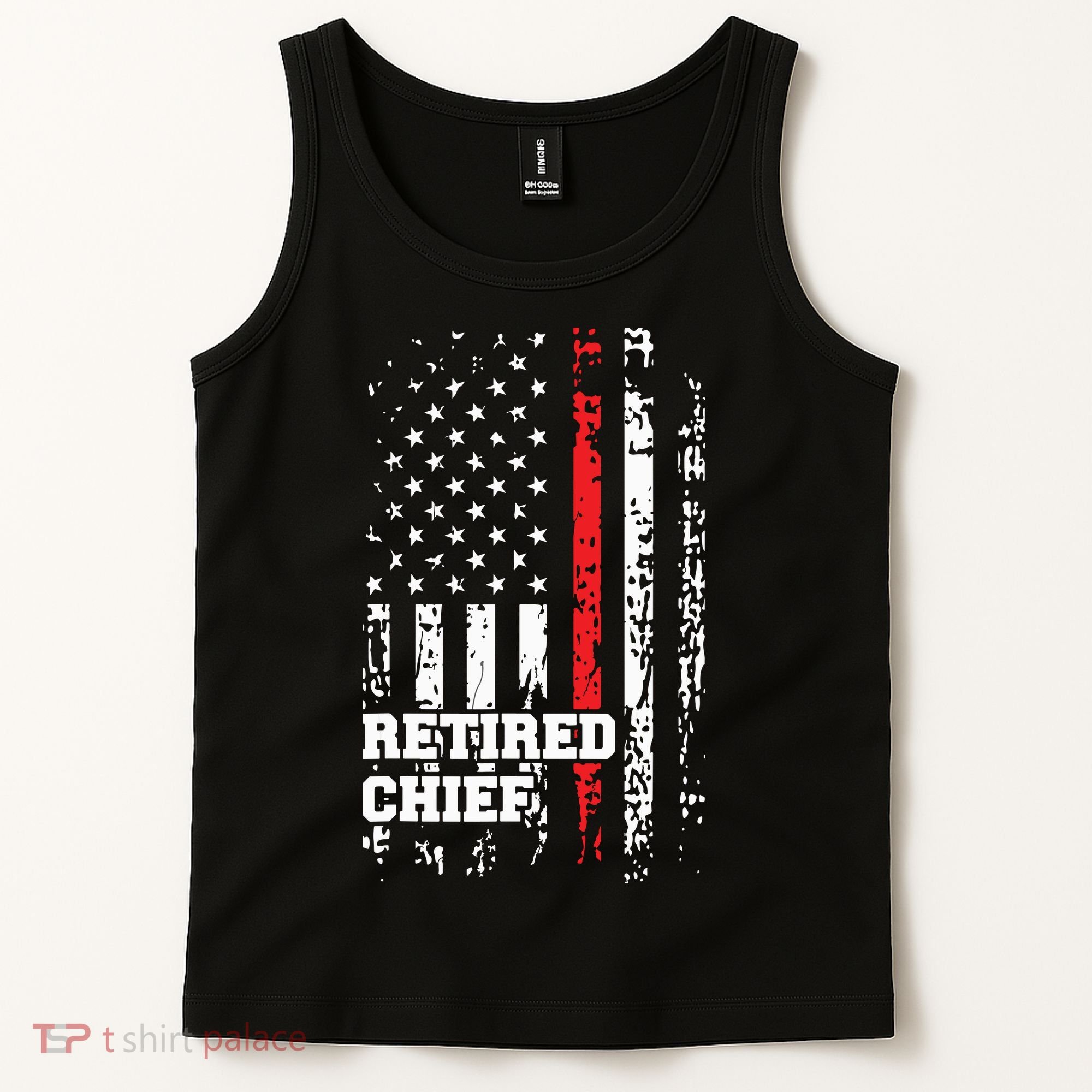 Retired Fire Chief Shirts Firefighter Rank Retirement Gift Tank Top