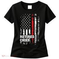 Retired Fire Chief Shirts Firefighter Rank Retirement Gift Women's T-Shirt thumb 0