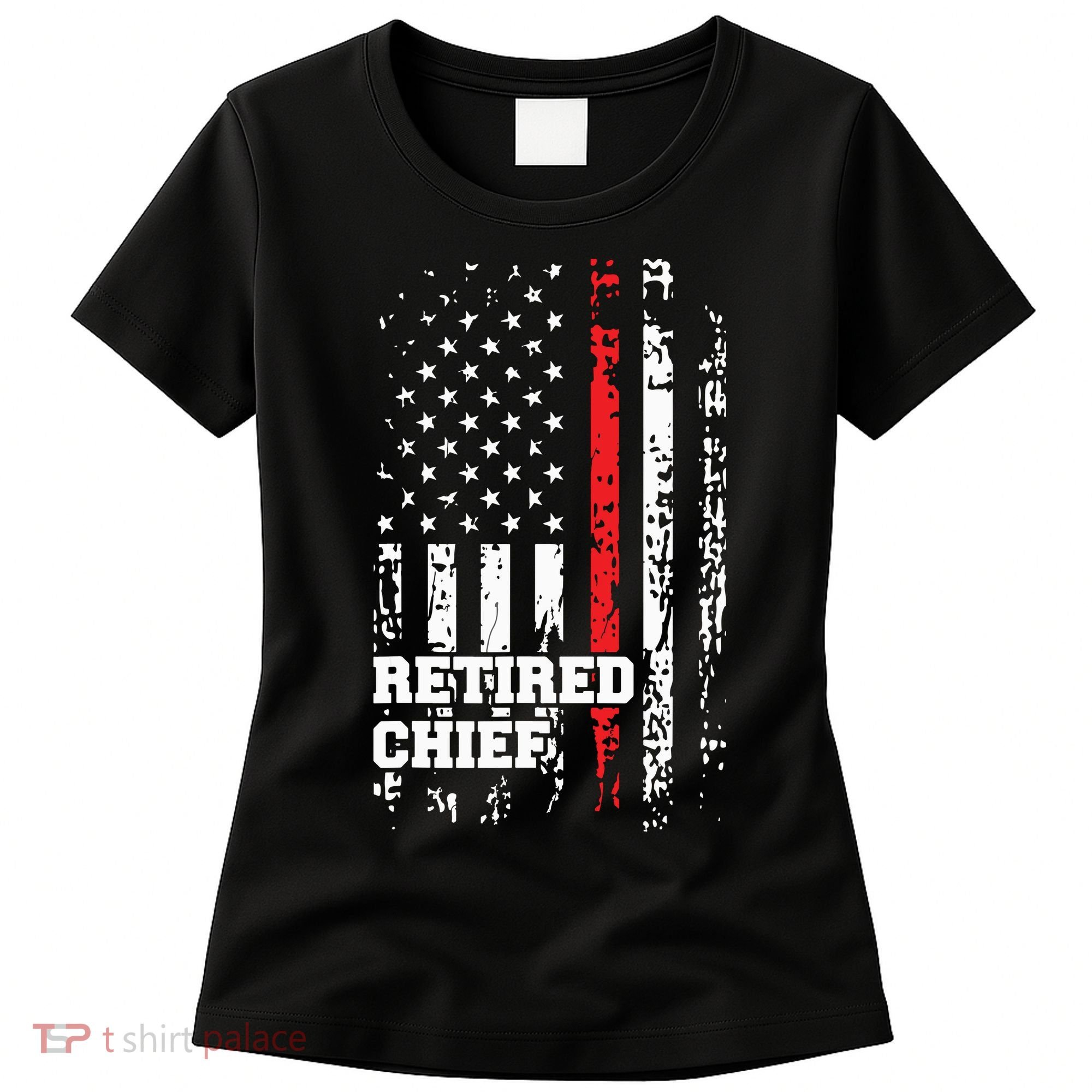 Retired Fire Chief Shirts Firefighter Rank Retirement Gift Women's T-Shirt