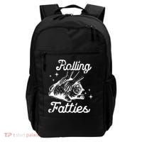Rolling Fatties Cat Funny Backpack thumb 0