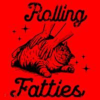 Rolling Fatties Cat Funny Santa Hat thumb 1