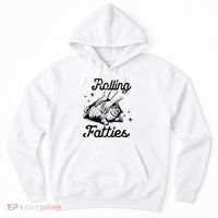 Rolling Fatties Cat Funny Hoodie thumb 0