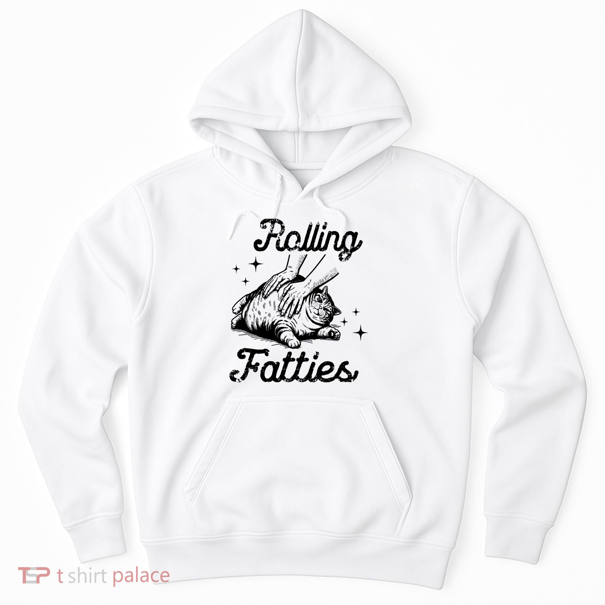 Rolling Fatties Cat Funny Hoodie