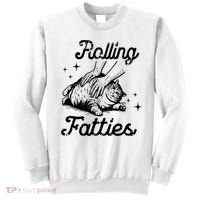 Rolling Fatties Cat Funny Sweatshirt thumb 0