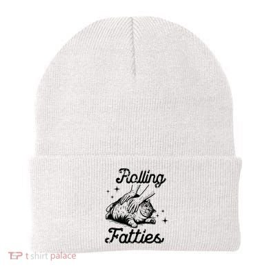 Rolling Fatties Cat Funny Beanie