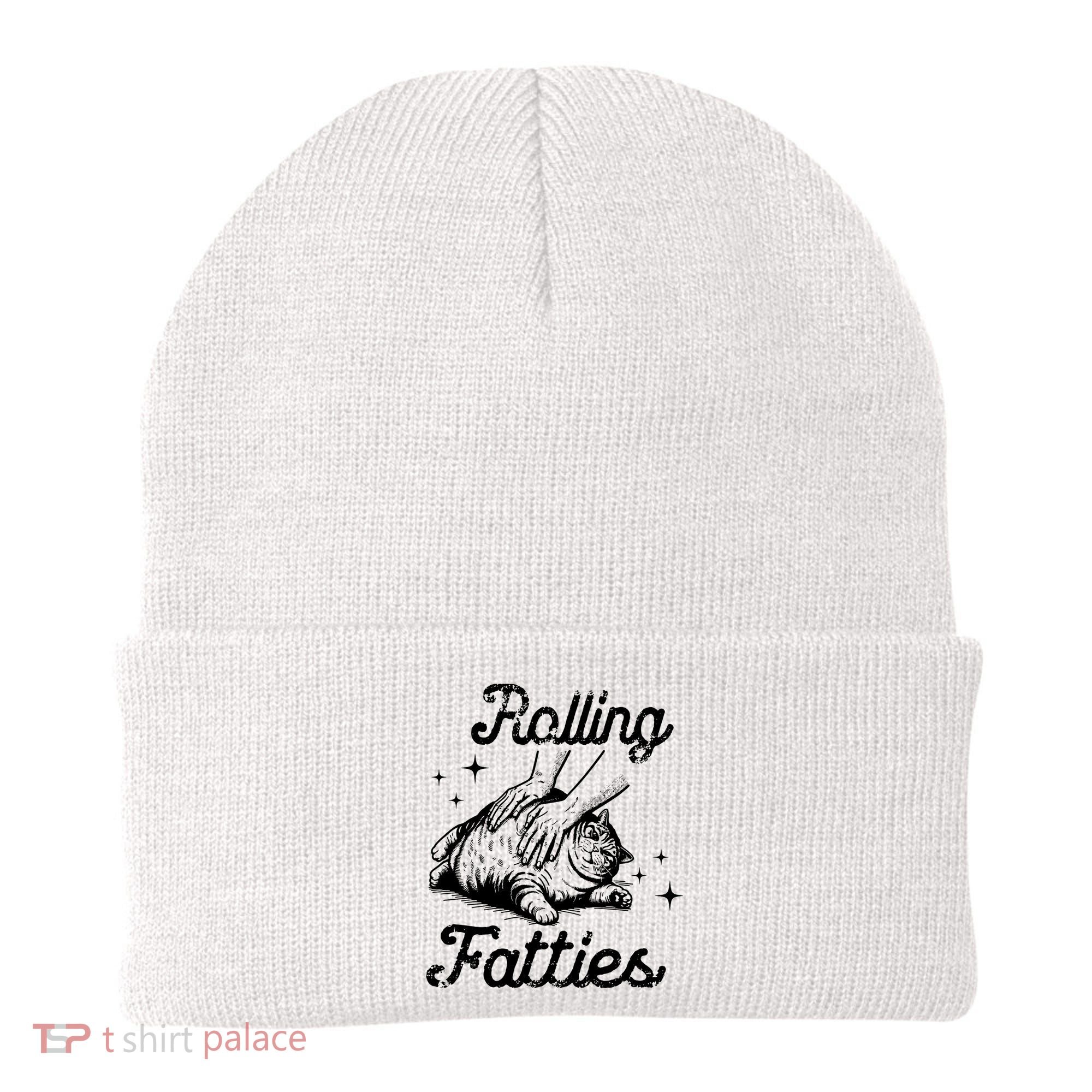 Rolling Fatties Cat Funny Beanie