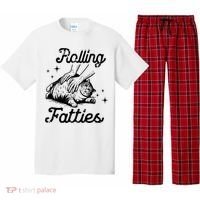 Rolling Fatties Cat Funny Pajama Set thumb 0