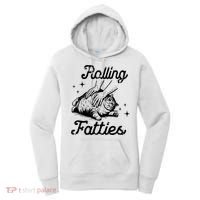 Rolling Fatties Cat Funny Women's Hoodie thumb 0