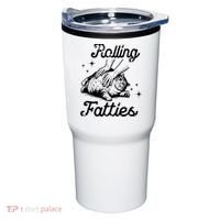 Rolling Fatties Cat Funny Tumbler thumb 0