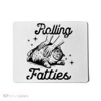 Rolling Fatties Cat Funny Mousepad thumb 0