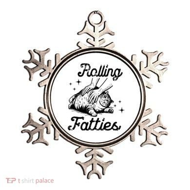 Rolling Fatties Cat Funny Ornament