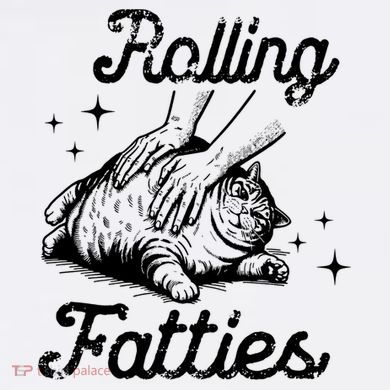 Rolling Fatties Cat Funny Baby Bodysuit