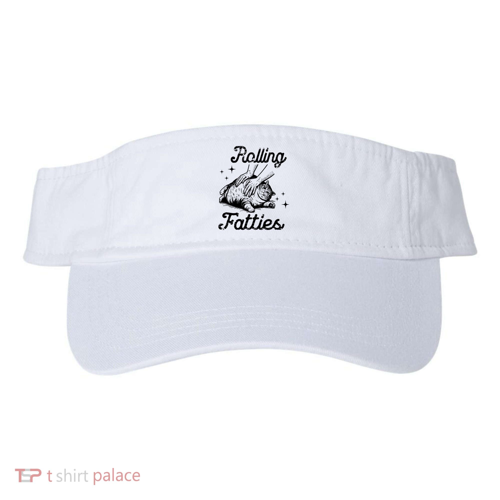 Rolling Fatties Cat Funny Visor