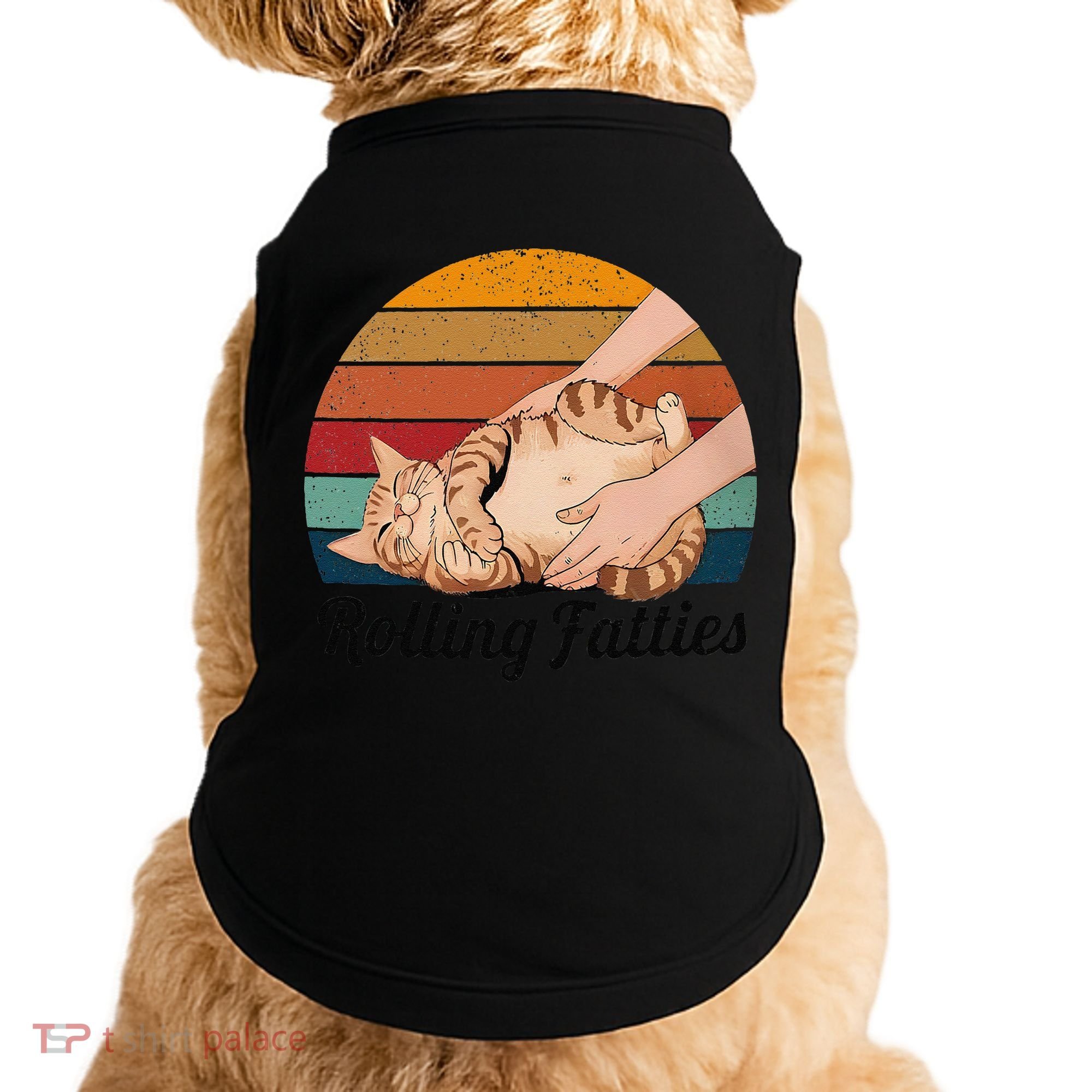 Rolling Fatties Cat Lover Humor Pet Cat Kitten Owner Doggie Tank
