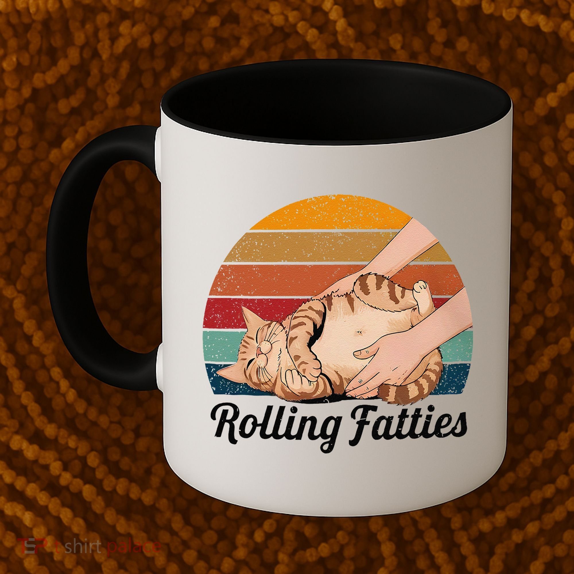 Rolling Fatties Cat Lover Humor Pet Cat Kitten Owner Coffee Mug