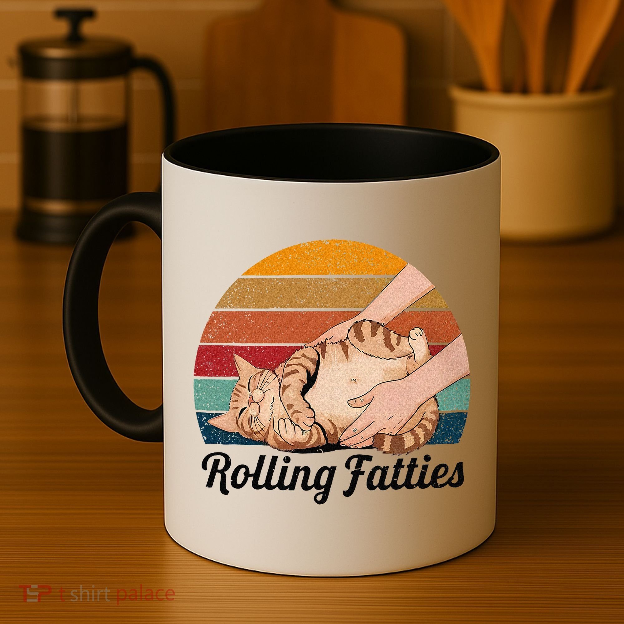 Rolling Fatties Cat Lover Humor Pet Cat Kitten Owner Coffee Mug