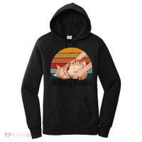 Rolling Fatties Cat Lover Humor Pet Cat Kitten Owner Women's Hoodie thumb 0