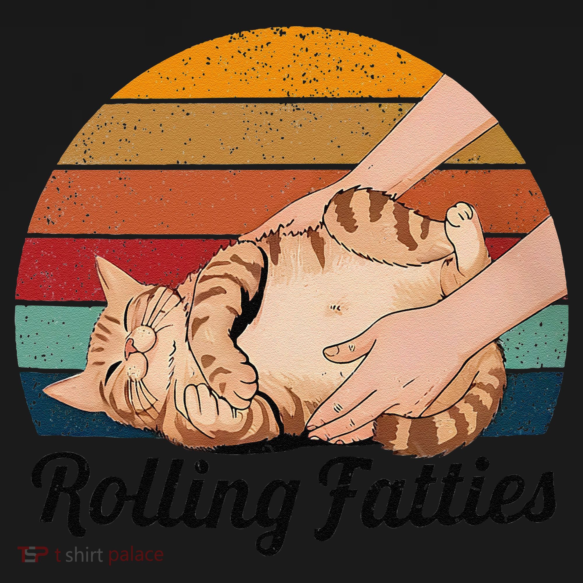 Rolling Fatties Cat Lover Humor Pet Cat Kitten Owner Women's Hoodie