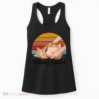 Rolling Fatties Cat Lover Humor Pet Cat Kitten Owner Women's Tank Top thumb 0