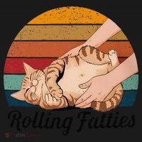 Rolling Fatties Cat Lover Humor Pet Cat Kitten Owner Women's Tank Top thumb 5