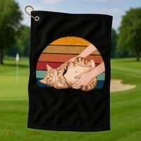 Rolling Fatties Cat Lover Humor Pet Cat Kitten Owner Golf Towel thumb 1