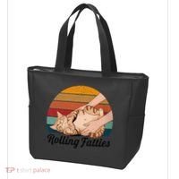 Rolling Fatties Cat Lover Humor Pet Cat Kitten Owner Tote Bag thumb 3