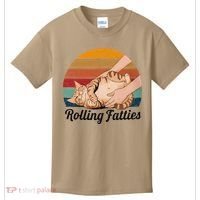 Rolling Fatties Cat Lover Humor Pet Cat Kitten Owner Kids T-Shirt thumb 0