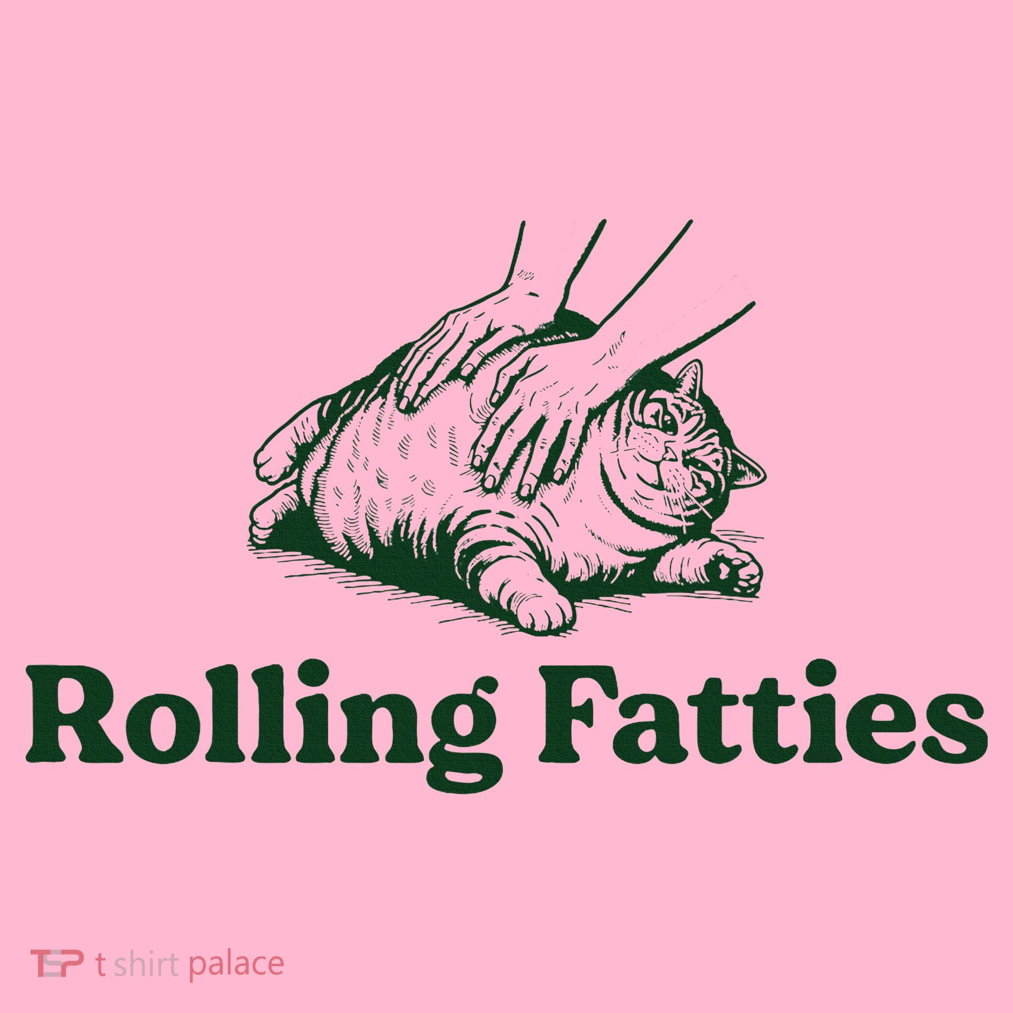Rolling Fatties Cat Funny Cat Lover Kitten Owner Kitty Coaster
