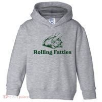 Rolling Fatties Cat Funny Cat Lover Kitten Owner Kitty Toddler Hoodie thumb 0