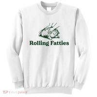 Rolling Fatties Cat Funny Cat Lover Kitten Owner Kitty Sweatshirt thumb 0